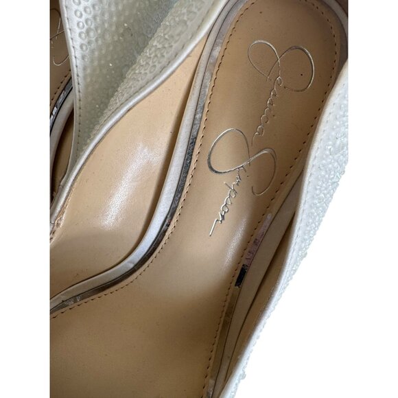 Jessica Simpson Women's Bridal Bride Wedding Heels Shoes Stiletto Size 10 - Picture 12 of 16